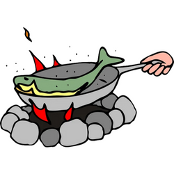 how to clean a trout